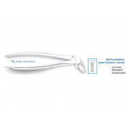11-4 Щипцы для удаления зубов нижние, резцы/клыки