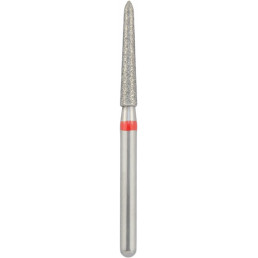 Бор алмазный 879K-018F-FG (1шт) форма торпеда коническая, мелкое зерно, NTI