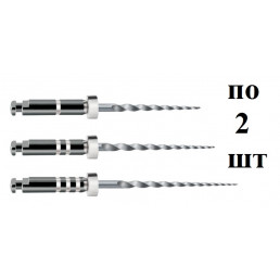 ПроТейпер машинный для распломбировки каналов Ассорти (2хD1/ 2xD2/ 2xD3 6 шт/уп) Dentsply