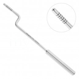 40-37 Остеотом изогнутый bajonett, 3,8 мм, выпуклый кончик, 6-8-10-12-14-16 мм