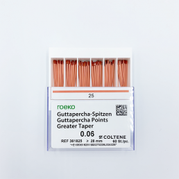 Гуттаперча ROEKO Greater Taper .06 №25 (60шт)