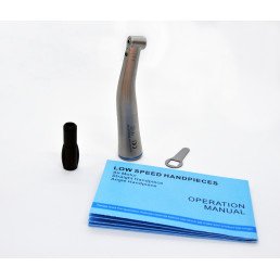 Наконечник угловой HELICA кнопочный, фиброоптика, титановое напыление