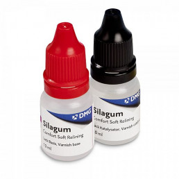 Силагум комфорт Лак (2*10 мл) для покрытия мягкого перебазировочного материала, DMG (Silagum Comfort Varnish)