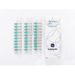 Энсмарт Пин (30 шт), силиконовые полиры, средний, пуля, пин сталь, Кагаяки (Kagayaki Ensmart pin)