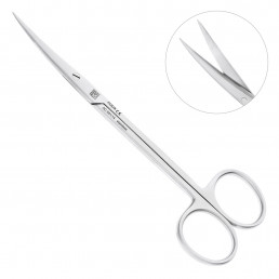 AC 651/14 Ножницы хирургические изогнутые Sullivan, 14,5 см, зубчатые, NOPA