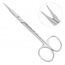 19-3 Ножницы хирургические прямые Stevens, 115 мм, зубчатые