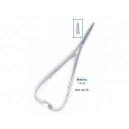 20-13 Иглодержатель хирургический прямой Mathieu, 140 мм