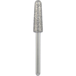 Бор алмазный 850-031M-FG (1шт) форма конус круглый, среднее зерно, NTI