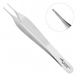 22-15A Пинцет микро хирургический ультратонкий Micro-Adson, 12,0 см