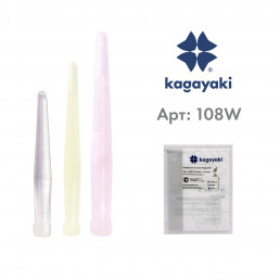 Юнипин 108 (100 шт.), Штифты беззольные, 0.8 мм, белые, Кагаяки (Kagayaki YuniPin)