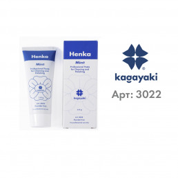 Хенка (115 г) Полировочная и чистящая паста, без фтора (мята), Кагаяки (Kagayaki Henka)