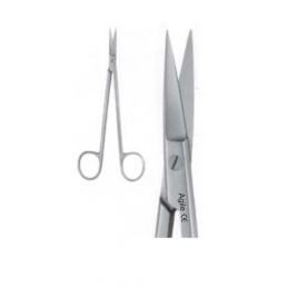 07-158 Ножницы хирургические прямые Kelly, 160 мм (1шт) AGILE