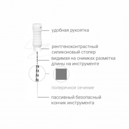 Ц-файл 25 мм №08 (6 шт/уп) Goffshtein Dental Development (C-FILE)
