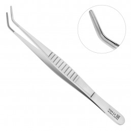 AB 869/16 Пинцет хирургический изогнутый, 16,0 см, NOPA