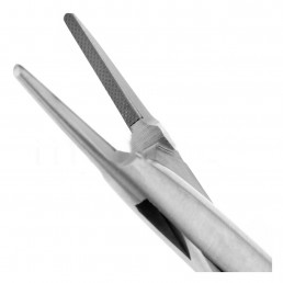 20-21 Иглодержатель хирургический прямой Mini-Rider Lichtenberg TC,140 мм, карбид-вольфрамовые вставки