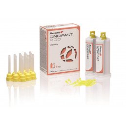 Джинджифаст Ригид (2*50 мл+12 cмесителей) Твердый А-силикон для воспроизведения десны, Zhermack (Gingifast rigid)