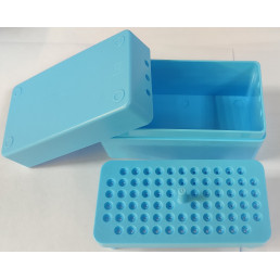 Подставка под Файлы, пластик, автоклавируемые (72 гнезд,) Голубой