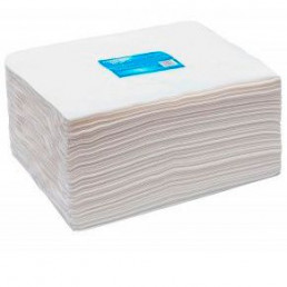 Полотенце малое одноразовое 35см х 70см Белый спанлейс (50 шт) Гекса