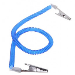 Зажим для салфеток с пружиной пластик (синий) (40см)(крокодил) 1шт