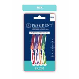 Ершики межзубные PRESIDENT PROFI Размер Mix (4 шт) PRESIDENT