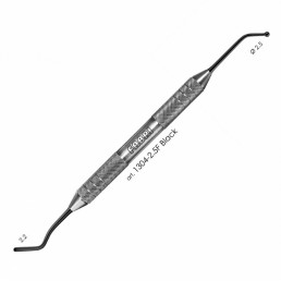1304-2,5F Black Штопфер шарик- гладилка удлиненная узкая с покрытием, Fabri