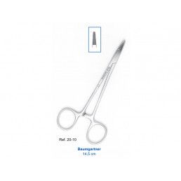 20-10 Иглодержатель хирургический прямой Baumgartner, 145 мм 
