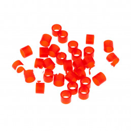 Маркировочные кольца для инструмента, S (5-8мм), красные, (50 шт) Fabri