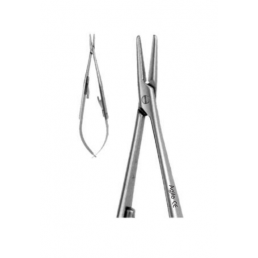 07-242 PRO Иглодержатель микрохирургический прямой Castroviejo, 140 мм (1шт) AGILE