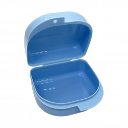 Контейнер для зубных протезов, кап, Средний-глубокий, Голубой (1шт) COTISEN