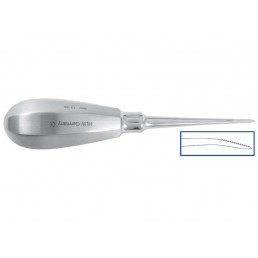 13-3BCZ Элеватор Bein, изогнутый, зубчатый, 2,0 мм