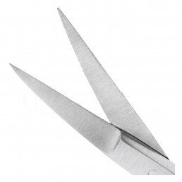 19-2 Ножницы хирургические изогнутые iris, 115 мм, зубчатые