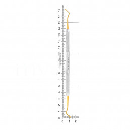 24-6 Штопфер двусторонний, шарик-шарик, 2,4-1,8 мм, нитрид-титановое покрытие
