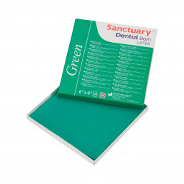 Листы для коффердам, Зеленые тонкие, Sanctuary (36 шт) аромат Мяты +шаблон