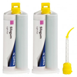 Силагум Лайт Фаст корригирующий слой (2 карт Х 50гр, бел/голубой) DMG