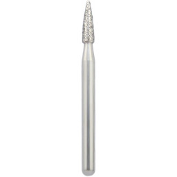 Бор алмазный 860-014M-FG (1шт) форма пламевидный, среднее зерно, NTI