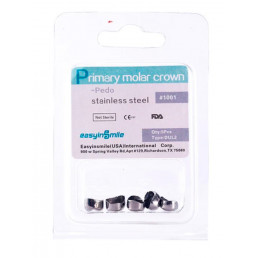 DUL2, Коронки из нержавеющей стали для временных зубов (5шт.), EASYINSMILE