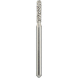 Бор алмазный 836KR-014M-FG (1шт) форма цилиндр круглый кант, среднее зерно, NTI