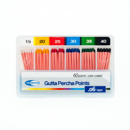 Гуттаперча Медента .06 ассорти №15-40 (60шт) META BIOMED