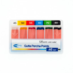 Гуттаперча Медента .02 ассорти №45-80 (120шт) META BIOMED