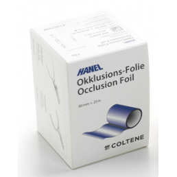 Копирка фольга HANEL 12мик. 480057 прямая (рулон), синяя односторонняя (25м х 80мм) Coltene