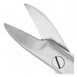 19-20 Ножницы коронковые изогнутые, 100 мм, зубчатые