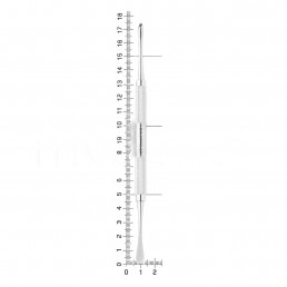 30-4 Распатор Molt, двусторонний, 17,5 см, 4,5-6,0 мм