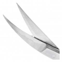 19-7TC Ножницы хирургические двойной изгиб La Grange TC, 115 мм, карбид-вольфрамовые вставки