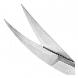 19-7TC Ножницы хирургические двойной изгиб La Grange TC, 115 мм, карбид-вольфрамовые вставки