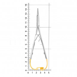 20-21A Иглодержатель хирургический прямой, Mini-Rider, Lichtenberg ТС, 140 мм, карбид-вольфрамовые вставки