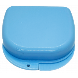 Контейнер для зубных протезов, кап, Средний,  Голубой (1шт) COTISEN
