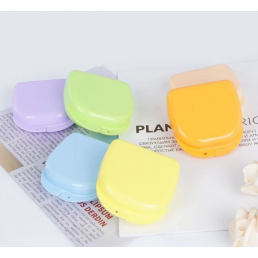 Контейнер для зубных протезов, кап, Средний-глубокий, Голубой (1шт) COTISEN