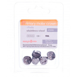 ELL5, Коронки из нержавеющей стали для временных зубов (5шт.), EASYINSMILE