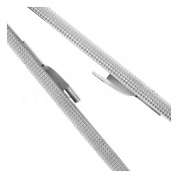 20-20 Иглодержатель микрохирургический прямой Castroviejo-Gomel TC,18,0 см, карбид-вольфрамовые вставки