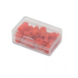 Маркировочные кольца для инструмента, S (5-8мм), красные, (50 шт) Fabri